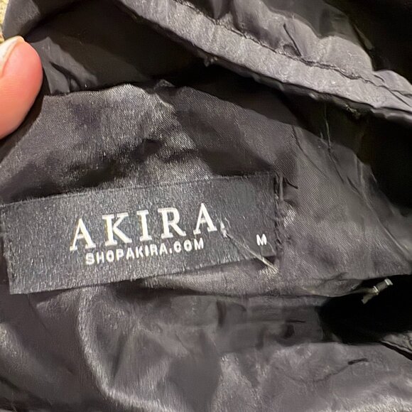 Akira Black Winter Jacket Light Medium Women's Without Tags (A Little Baggie) - Picture 2 of 2
